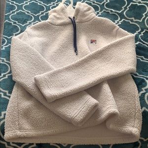 FILA White Puffy/Fluffy Hoodie